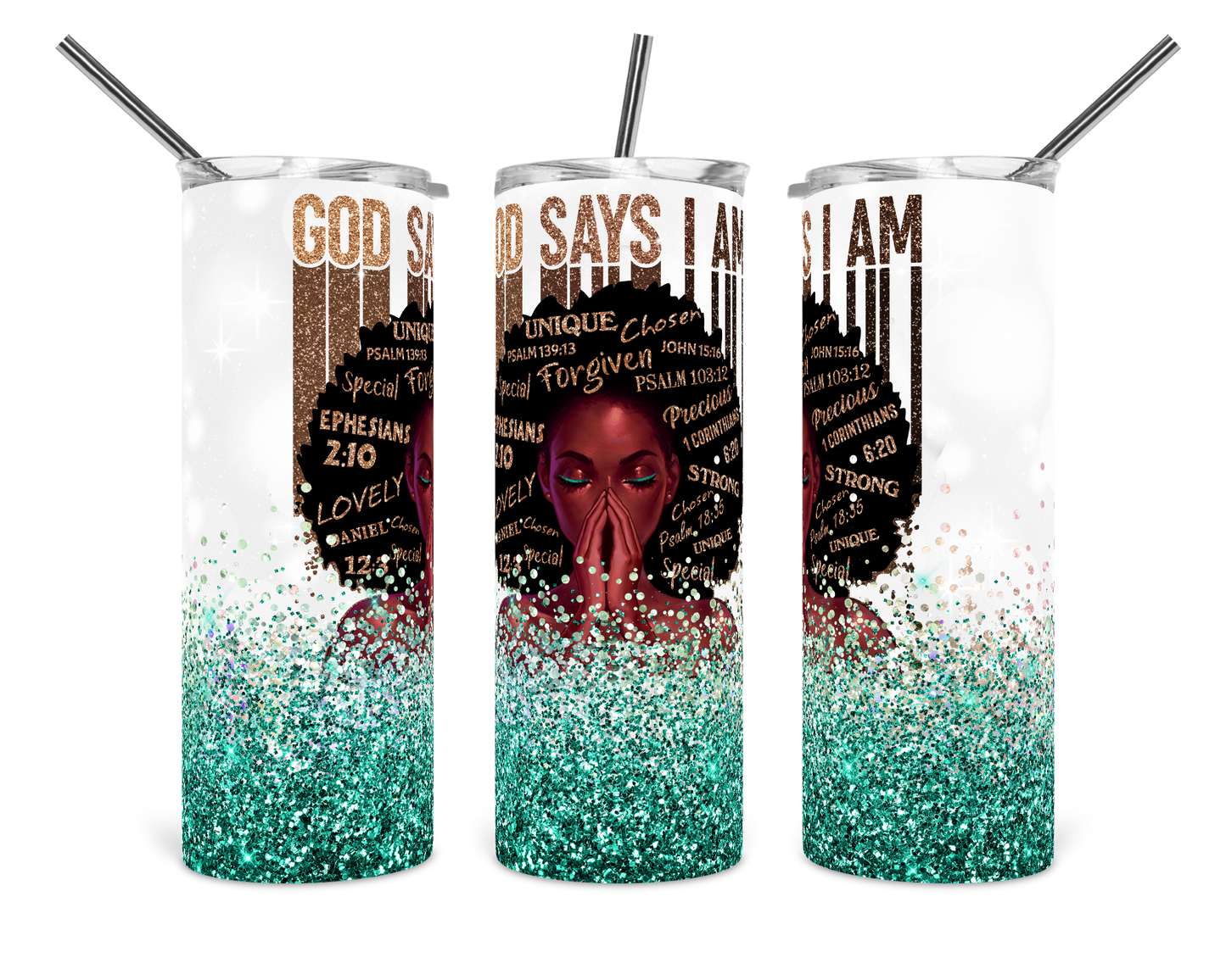 God Says I'm Worthy Tumbler