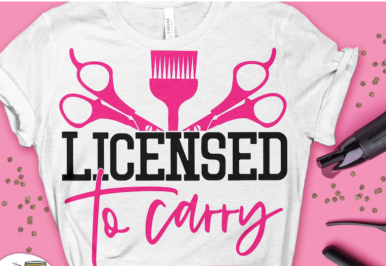 Licensed to Carry Hairdressing Tools